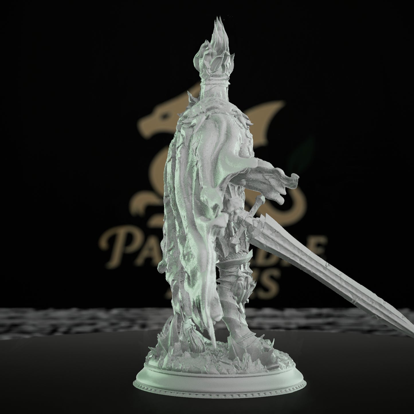 Fire Knight Undead Warrior Figure | Medium | DM Stash | D&D DnD Pathfinder Miniature