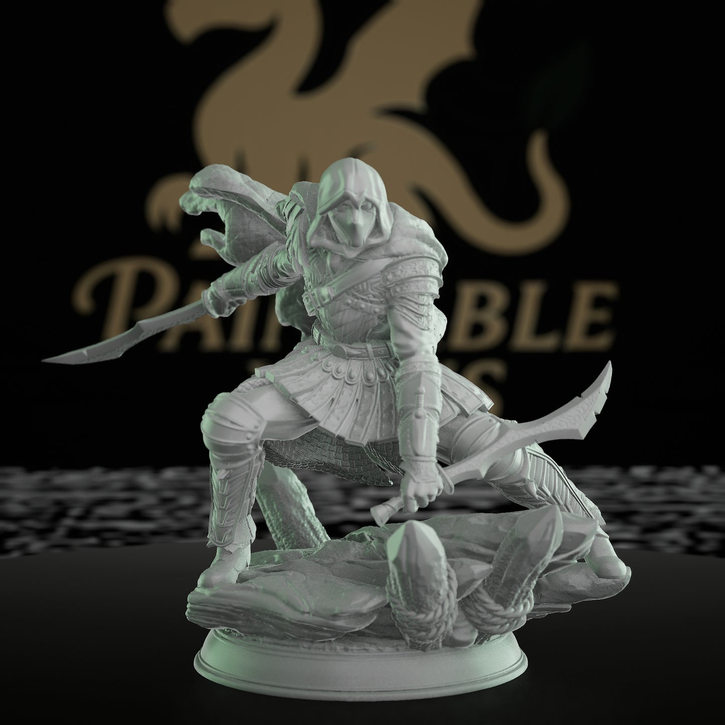 Stealth Assassin Rogue Miniature Figure | Medium | DM Stash | D&D DnD Pathfinder Miniature