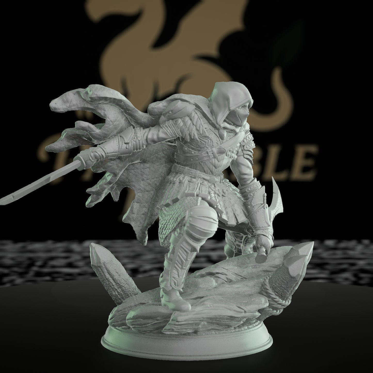 Stealth Assassin Rogue Miniature Figure | Medium | DM Stash | D&D DnD Pathfinder Miniature