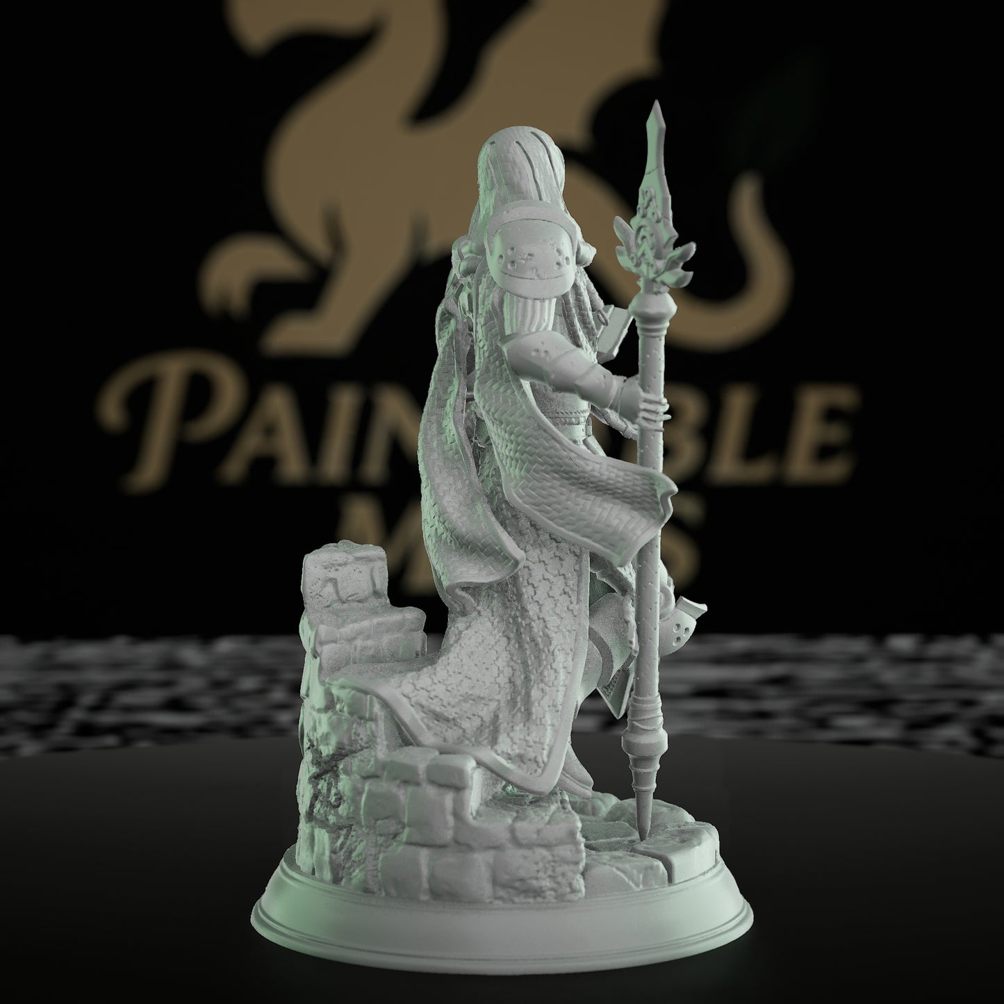 Sintrius Soulforged Wizard Miniature | Dungeons and Dragons Mini | RPG Tabletop Miniature DnD Painting Pathfinder DnD