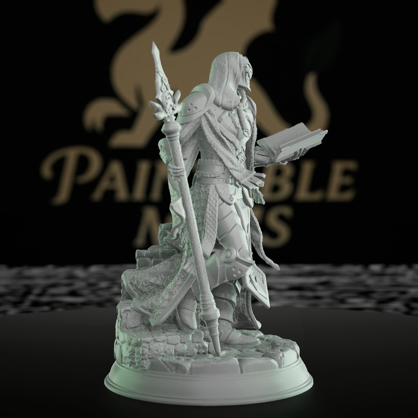 Sintrius Soulforged Wizard Miniature | Dungeons and Dragons Mini | RPG Tabletop Miniature DnD Painting Pathfinder DnD