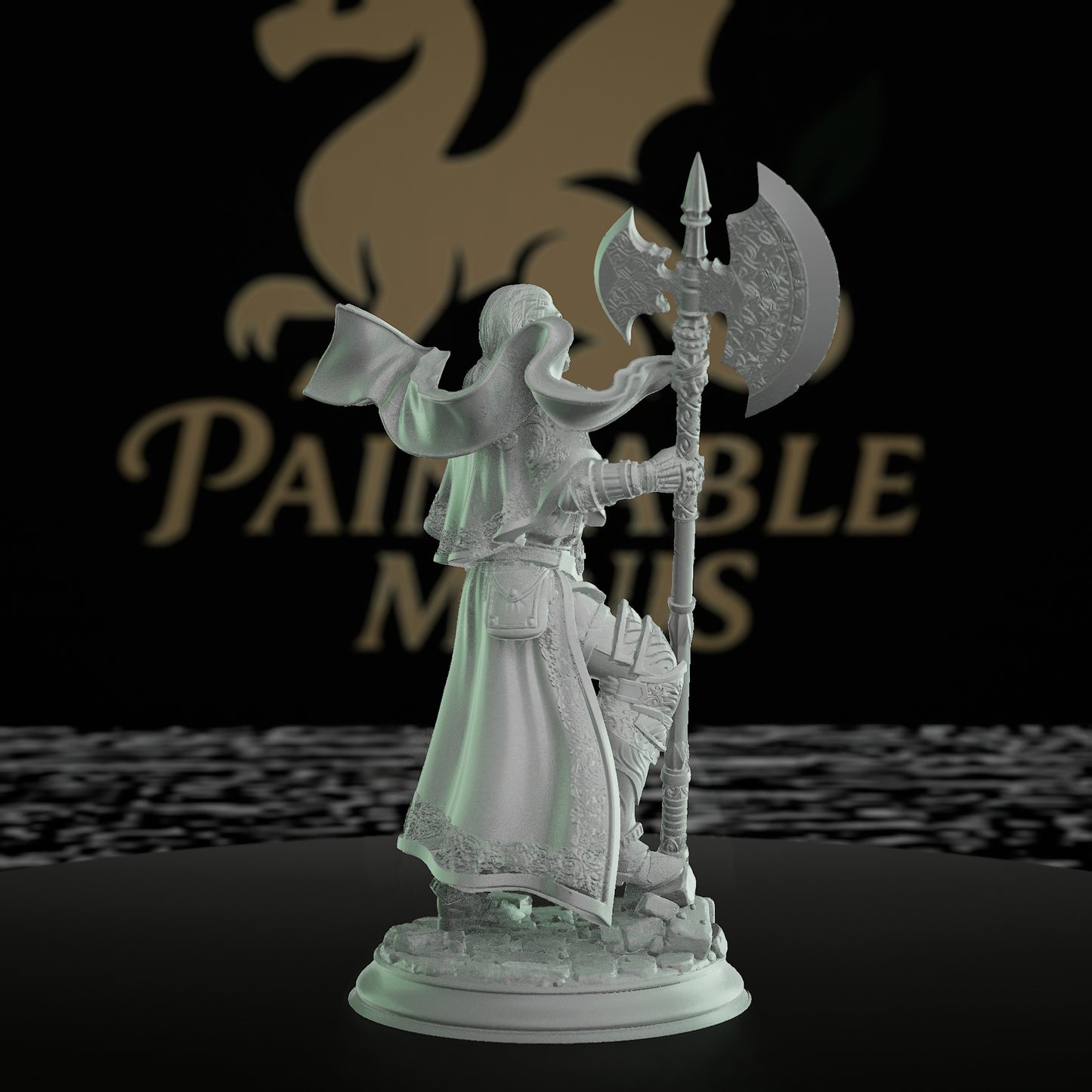 Inquisitor Warrior Miniature | Dungeons and Dragons Model | Tabletop RPG Figurine