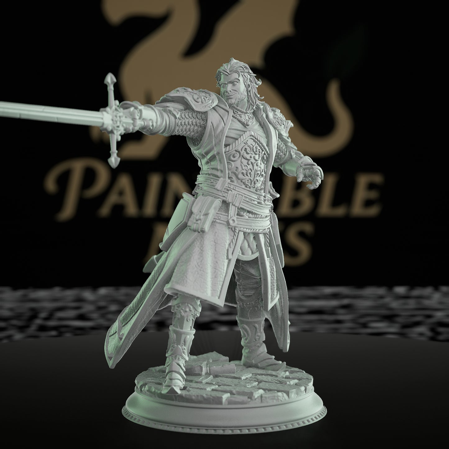 Sir Davion Inquisitor Miniature | Dungeons and Dragons RPG Figure | DnD Painting Pathfinder 5e