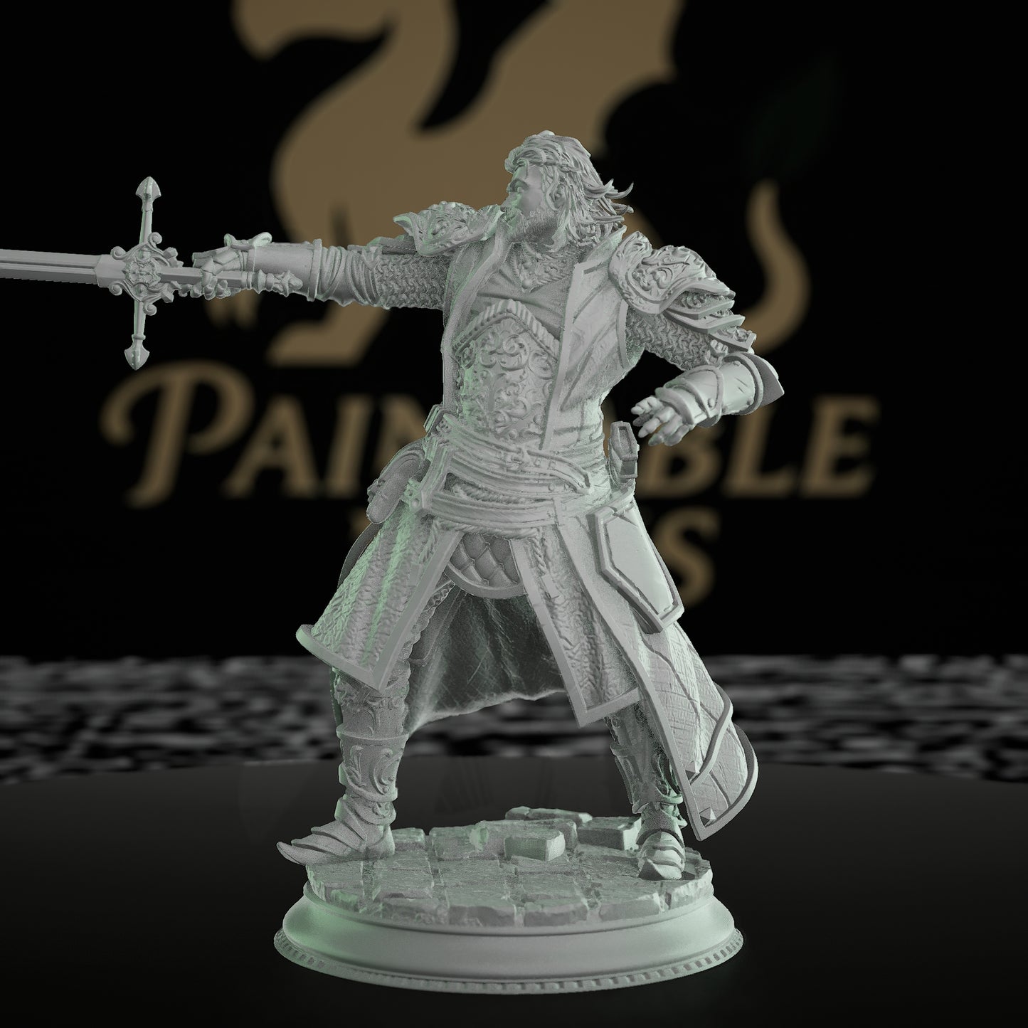 Sir Davion Inquisitor Miniature | Dungeons and Dragons RPG Figure | DnD Painting Pathfinder 5e