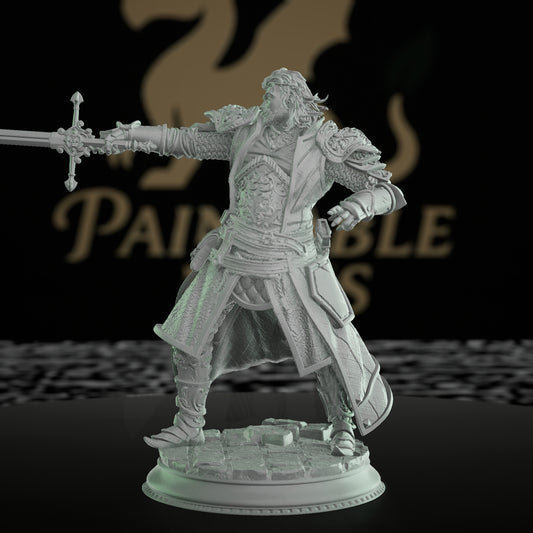 Sir Davion Inquisitor Miniature | Dungeons and Dragons RPG Figure | DnD Painting Pathfinder 5e