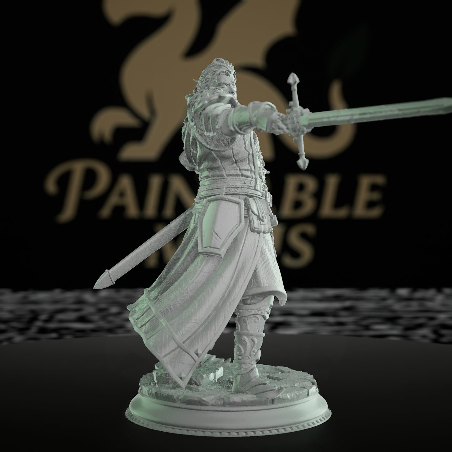 Sir Davion Inquisitor Miniature | Dungeons and Dragons RPG Figure | DnD Painting Pathfinder 5e