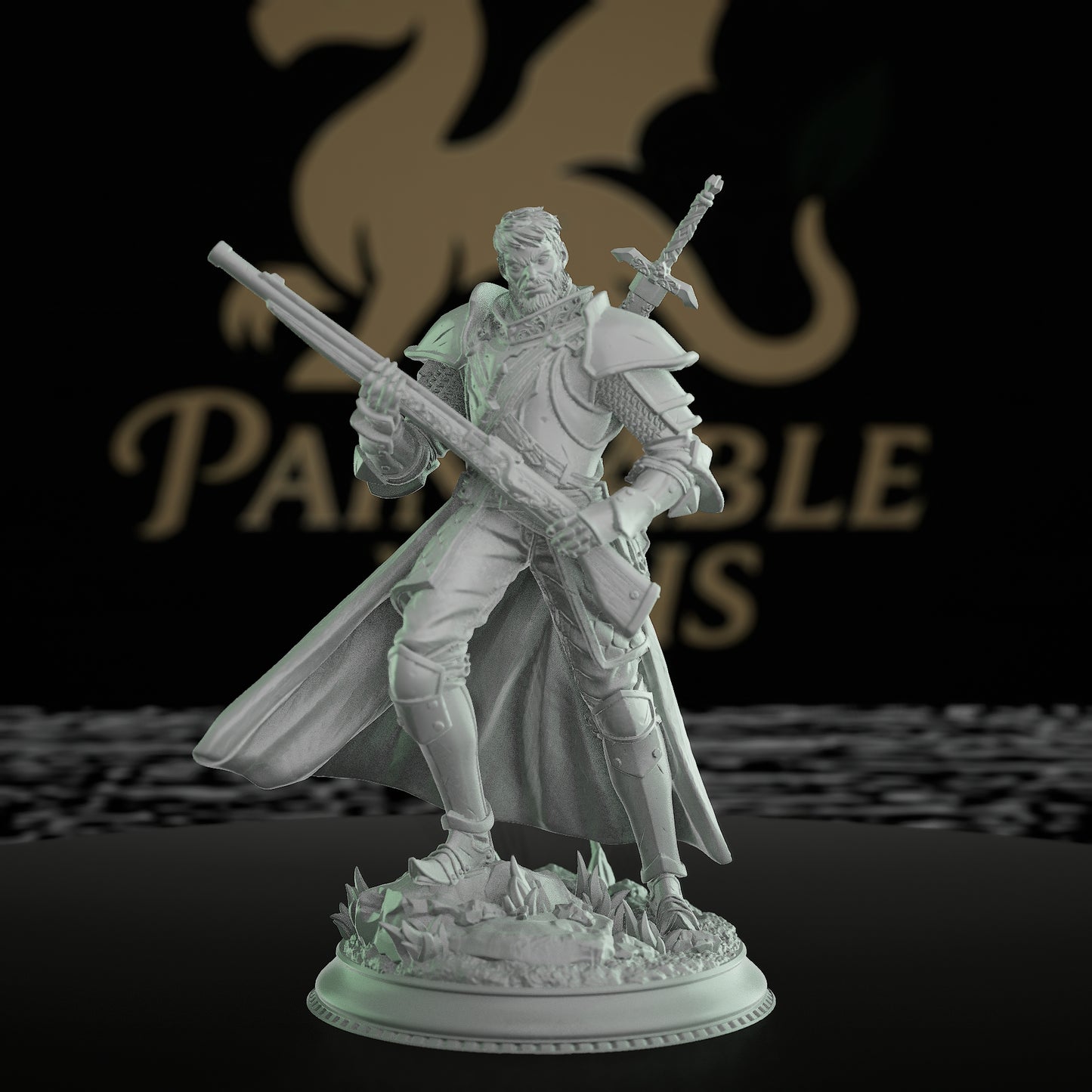 Gunslinger Ranger Miniature Sir Harian | Medium | DM Stash | D&D DnD Pathfinder Miniature