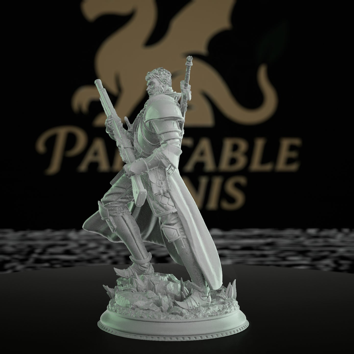 Gunslinger Ranger Miniature Sir Harian | Medium | DM Stash | D&D DnD Pathfinder Miniature