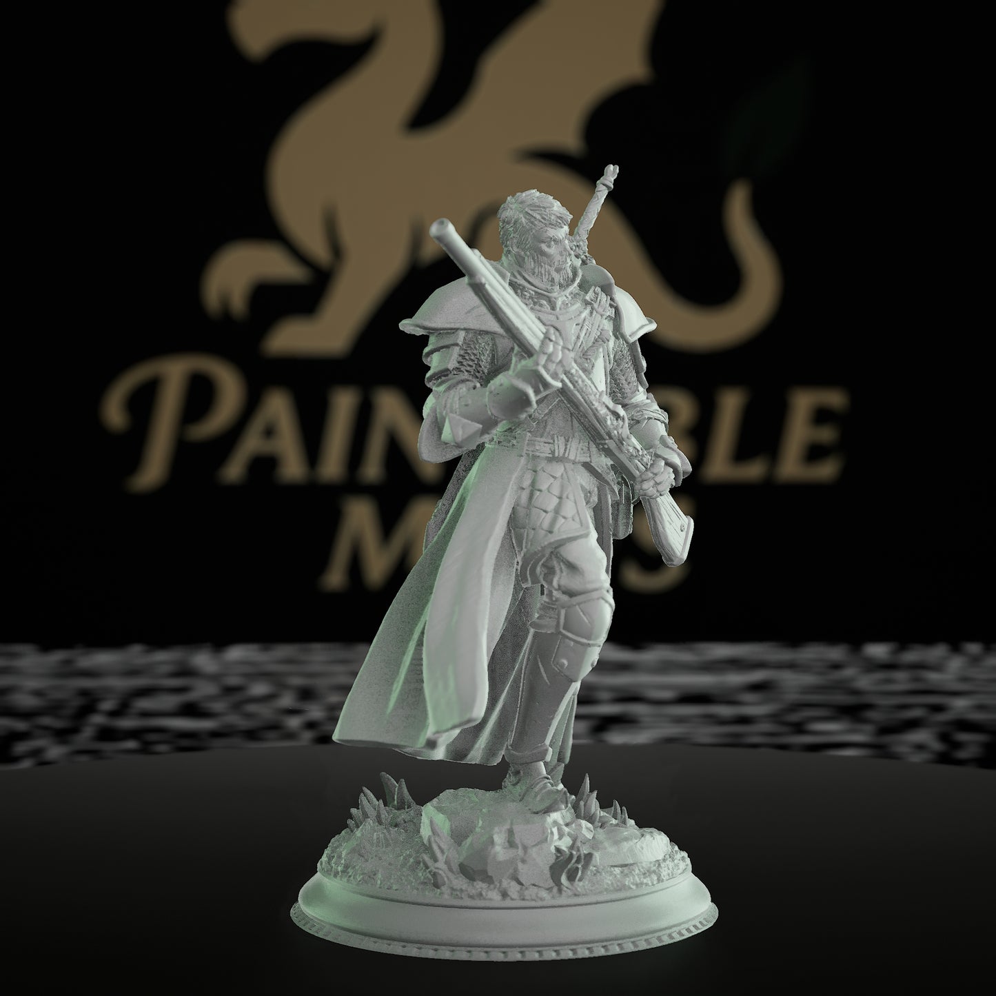 Gunslinger Ranger Miniature Sir Harian | Medium | DM Stash | D&D DnD Pathfinder Miniature