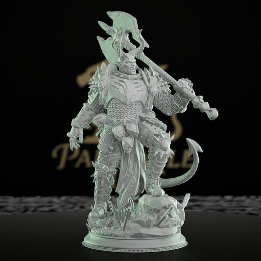 Undead Warrior Double-Headed Axe | Medium | DM Stash | D&D DnD Pathfinder Miniature