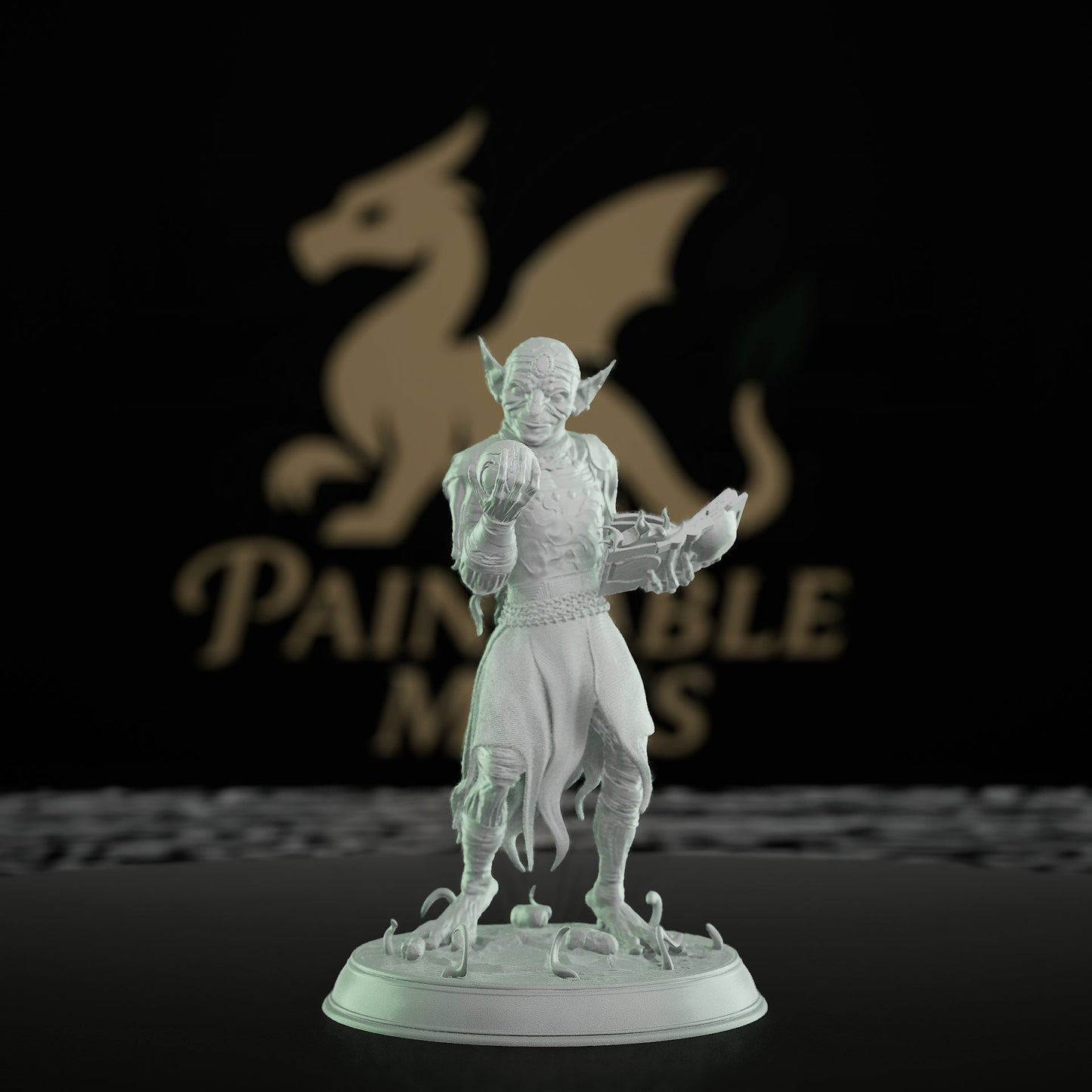 Mana Goblin Spellcaster Miniature | Medium | DM Stash | D&D DnD Pathfinder Miniature