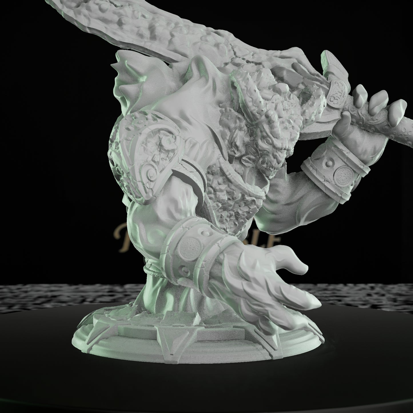 Elemental Guardian Fire Spirit Miniature | Large | DM Stash | D&D DnD Pathfinder Miniature