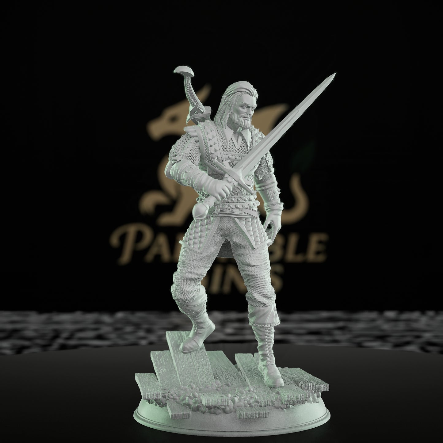 Hex Hunter Warrior Miniature | Medium | DM Stash | D&D DnD Pathfinder Miniature