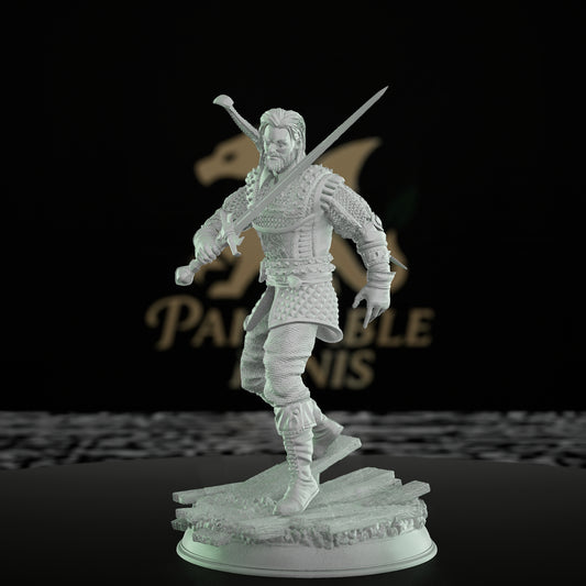 Hex Hunter Warrior Miniature | Medium | DM Stash | D&D DnD Pathfinder Miniature