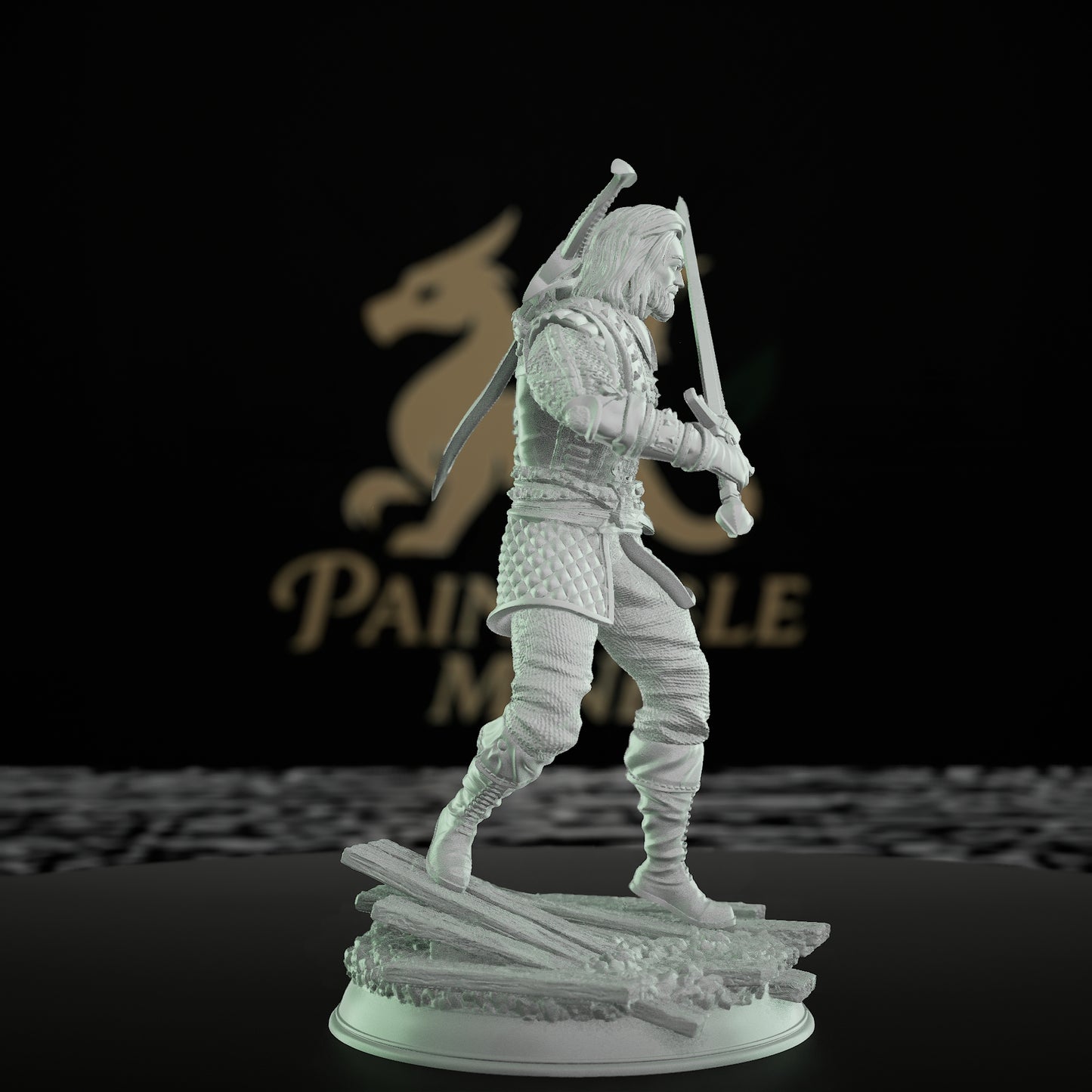 Hex Hunter Warrior Miniature | Medium | DM Stash | D&D DnD Pathfinder Miniature