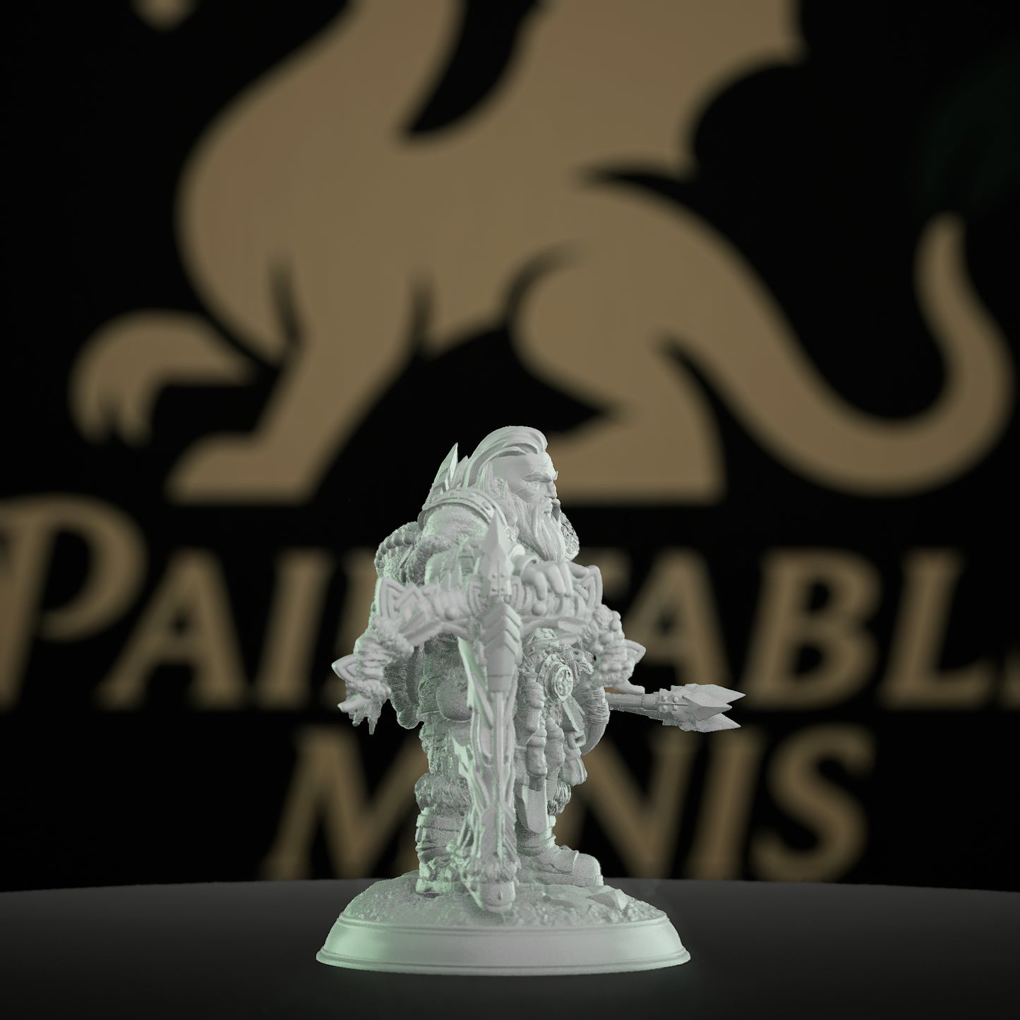 Dwarf Hunter Warrior Miniature | Medium | DM Stash | D&D DnD Pathfinder Miniature