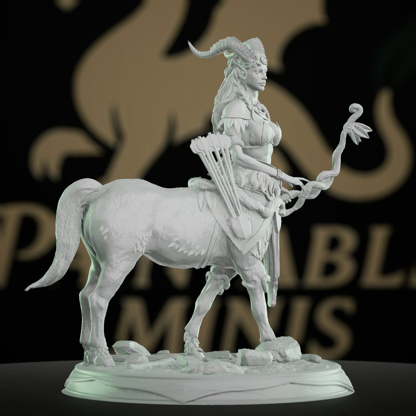 Dryad Centaur Sentinel Miniature | Large | DM Stash | D&D DnD Pathfinder Miniature