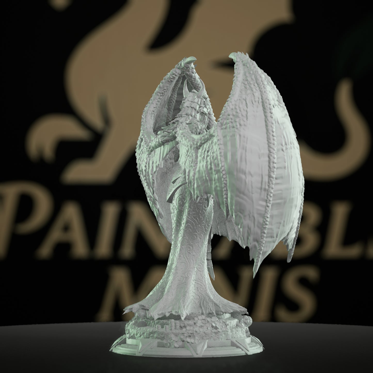 Dragonborn Sorcerer Dragon Wings Magic | Medium | DM Stash | D&D DnD Pathfinder Miniature