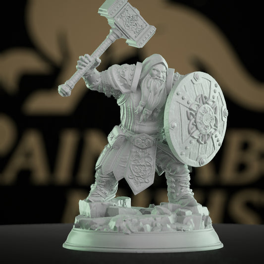 Dwarven Cleric Saintly Pose Miniature | Medium | DM Stash | D&D DnD Pathfinder Miniature