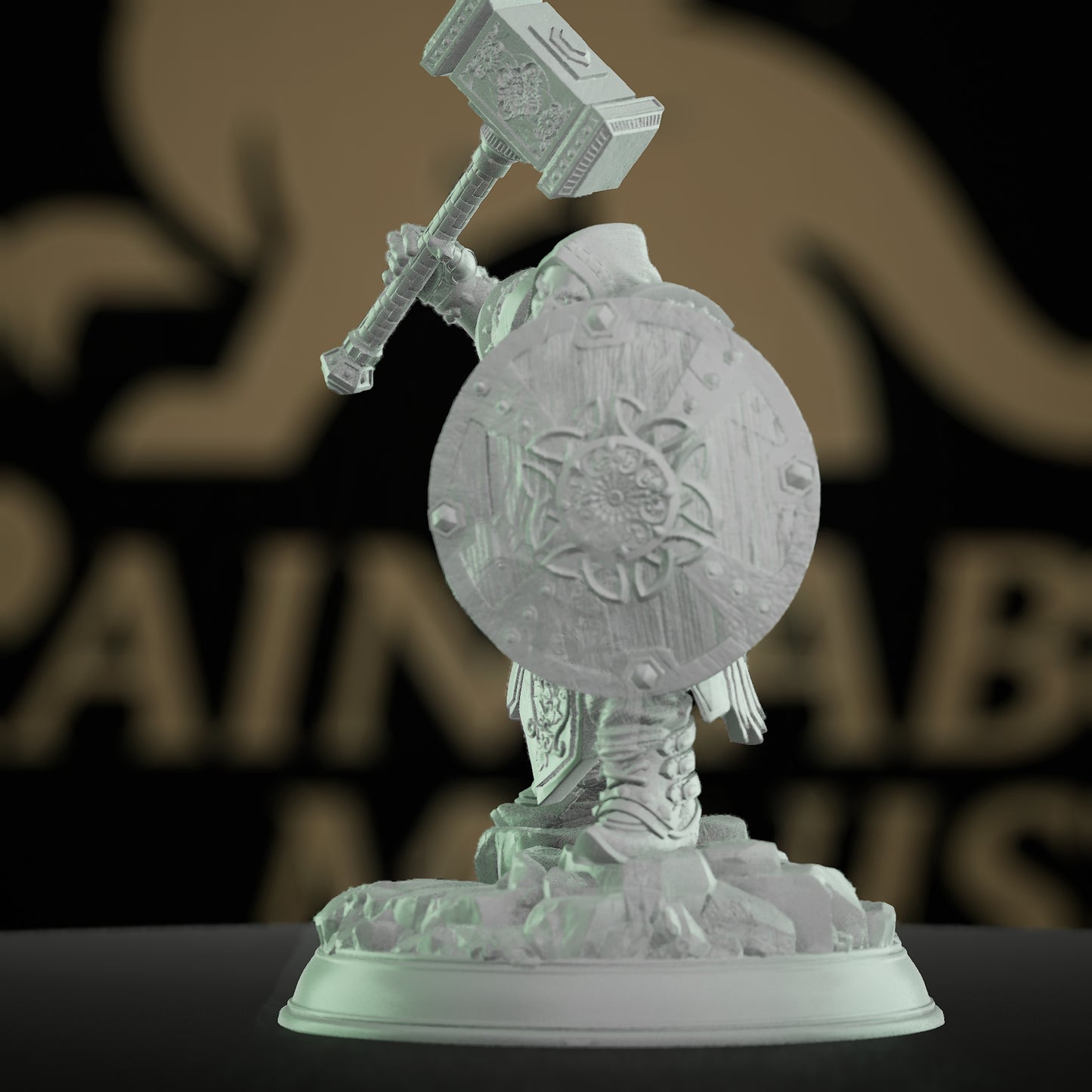 Dwarven Cleric Saintly Pose Miniature | Medium | DM Stash | D&D DnD Pathfinder Miniature