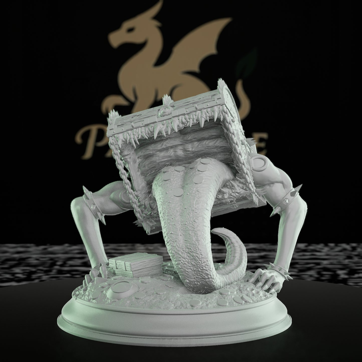 Mimic Chest Monster Miniature | Large | DM Stash | D&D DnD Pathfinder Miniature