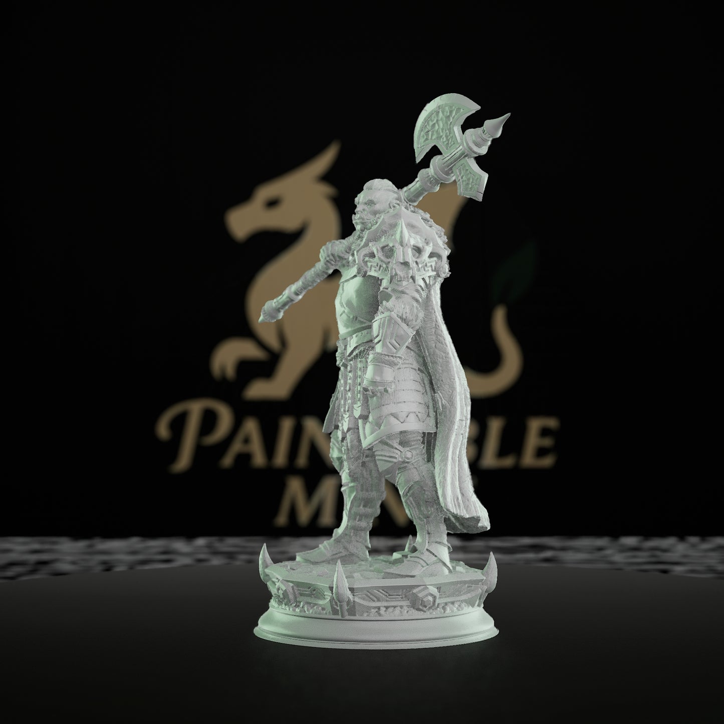 Orc Warrior Double-Bladed Axe | Medium | DM Stash | D&D DnD Pathfinder Miniature