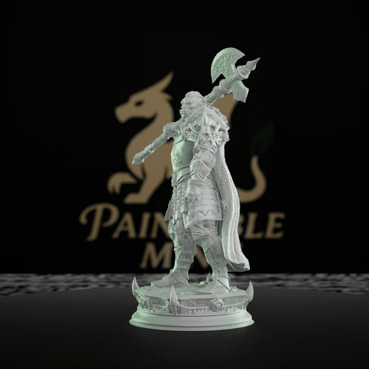 Orc Warrior Double-Bladed Axe | Medium | DM Stash | D&D DnD Pathfinder Miniature