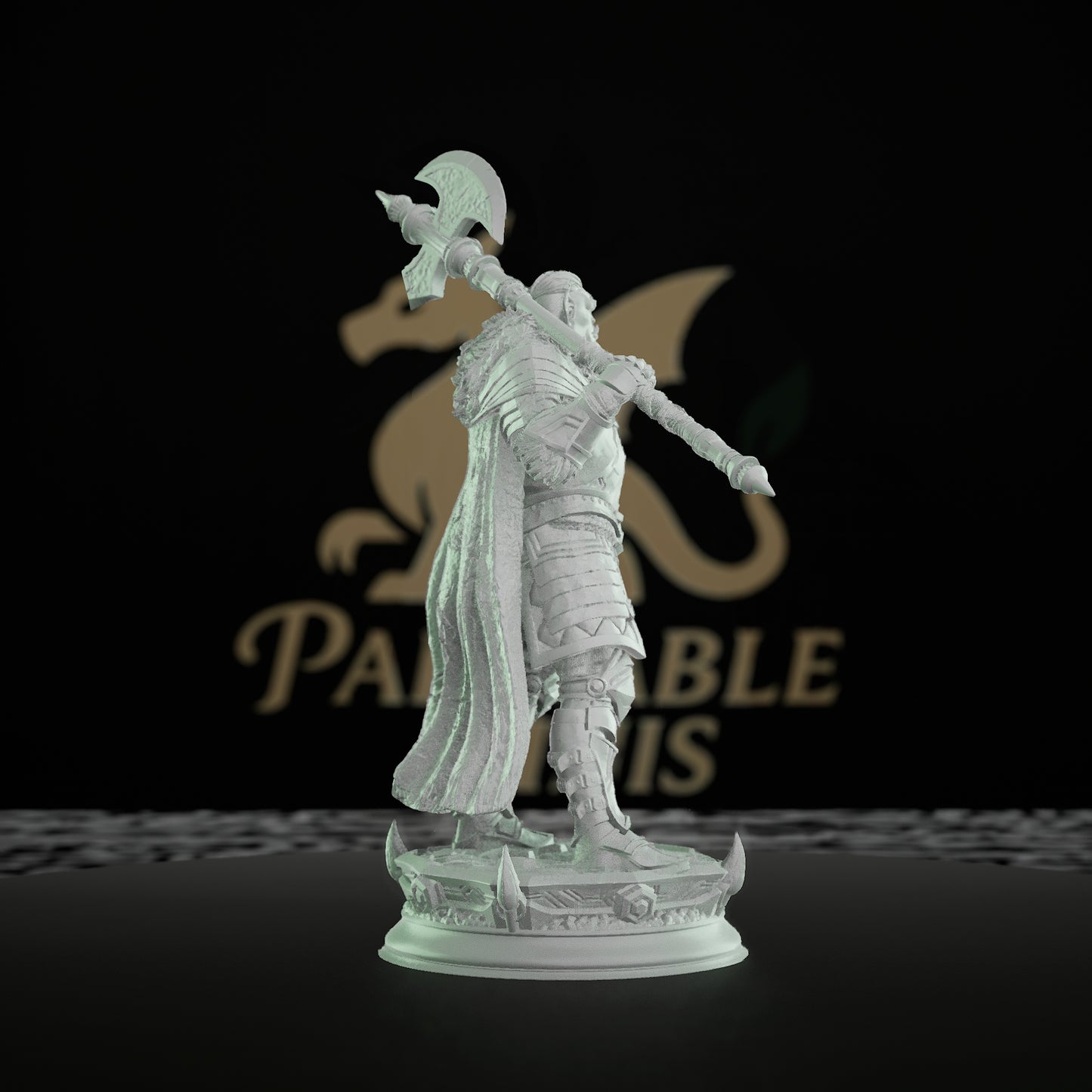 Orc Warrior Double-Bladed Axe | Medium | DM Stash | D&D DnD Pathfinder Miniature