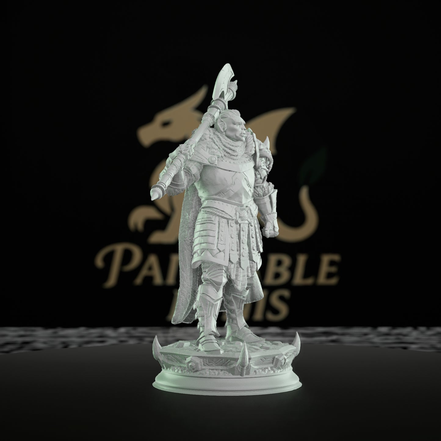 Orc Warrior Double-Bladed Axe | Medium | DM Stash | D&D DnD Pathfinder Miniature