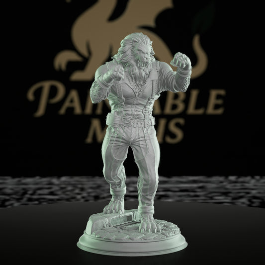 Lionfolk Bouncer Miniature Beast | Medium | DM Stash | D&D DnD Pathfinder Miniature