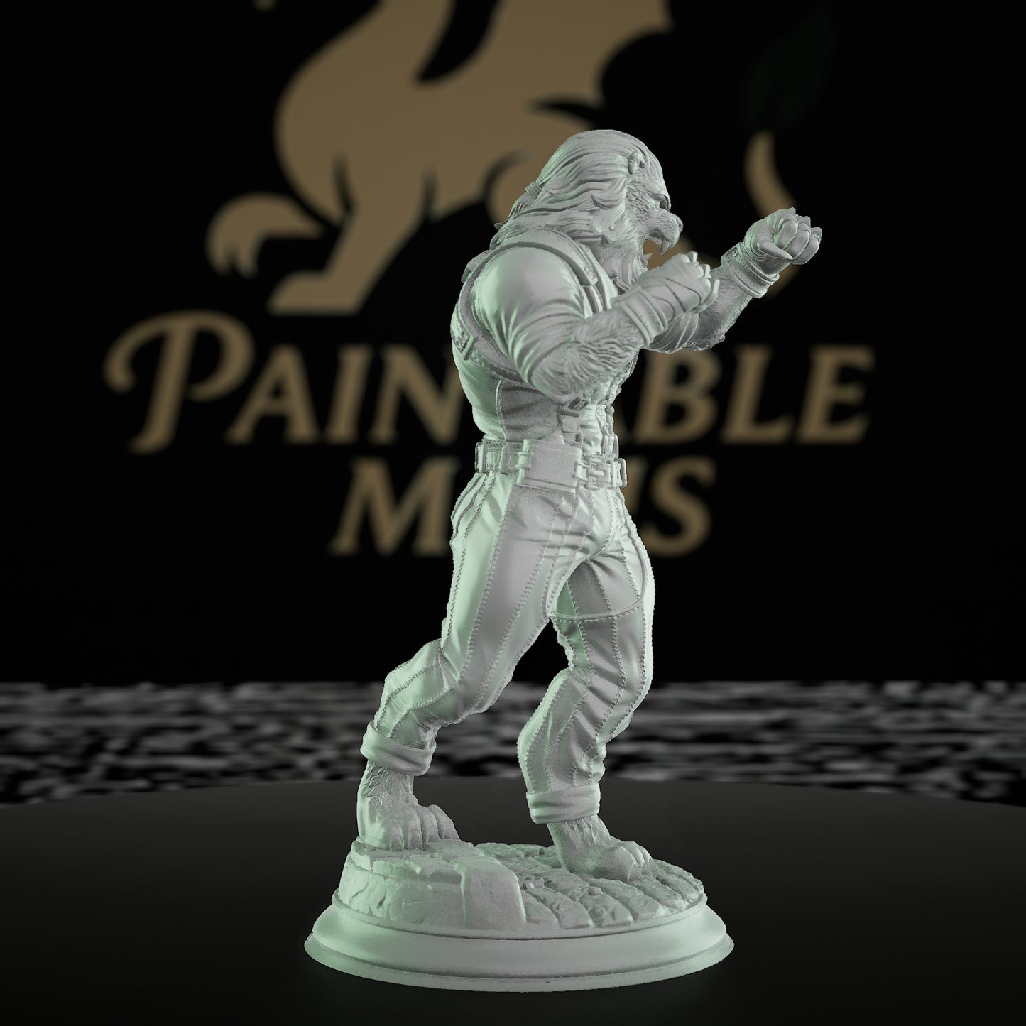 Lionfolk Bouncer Miniature Beast | Medium | DM Stash | D&D DnD Pathfinder Miniature