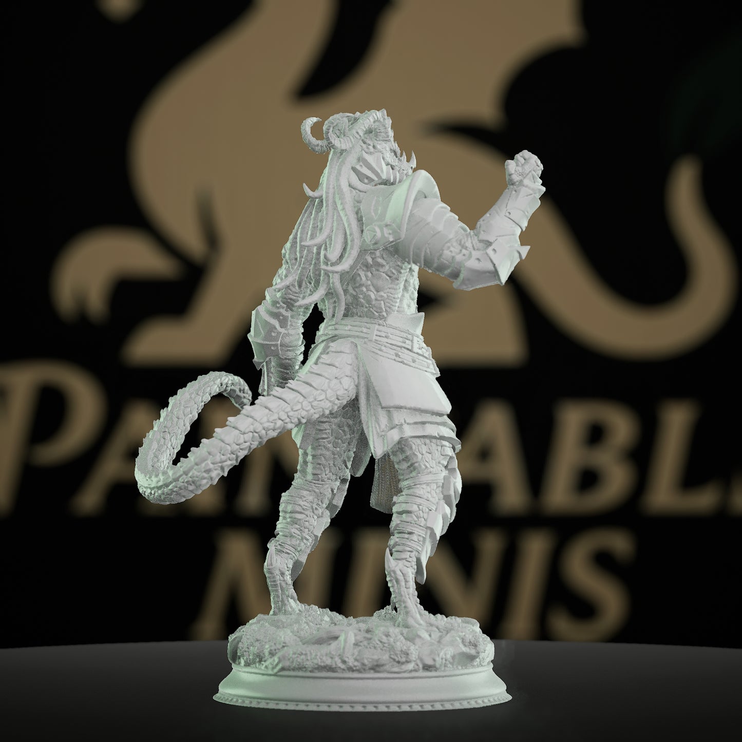 Dragonborn Enforcer Miniature Fighter | Medium | DM Stash | D&D DnD Pathfinder Miniature