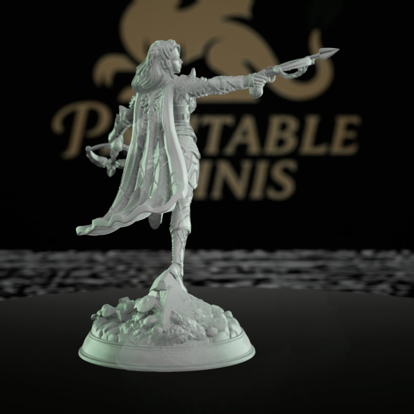 Drow Rogue Assassin Miniature | Medium | DM Stash | D&D DnD Pathfinder Miniature
