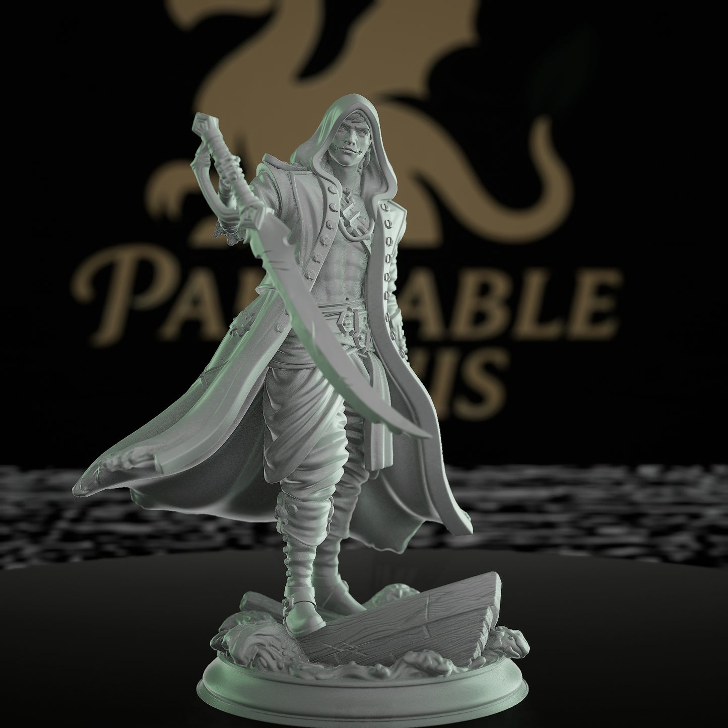 Undead Pirate Ghost Cutlass | Medium | DM Stash | D&D DnD Pathfinder Miniature