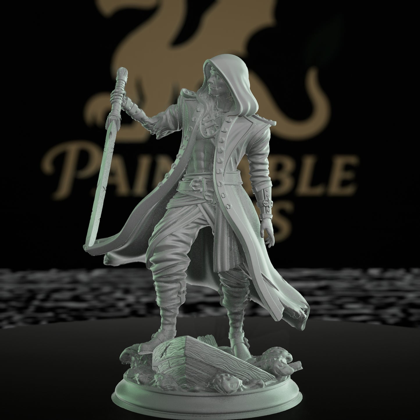 Undead Pirate Ghost Cutlass | Medium | DM Stash | D&D DnD Pathfinder Miniature