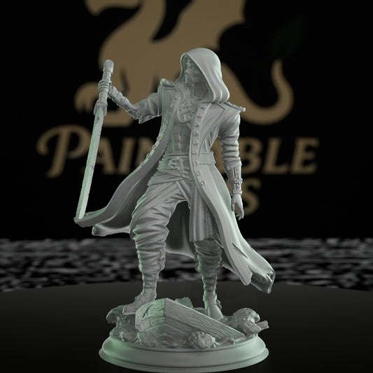 Undead Pirate Ghost Cutlass | Medium | DM Stash | D&D DnD Pathfinder Miniature