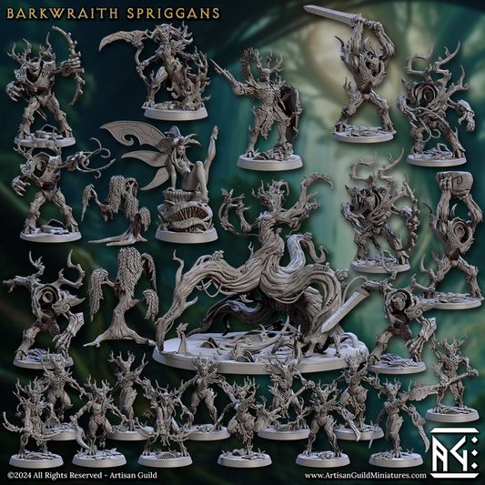 Barkwraith Spriggans Woodland Fey | Medium | Artisan Guild | D&D DnD Pathfinder Miniature