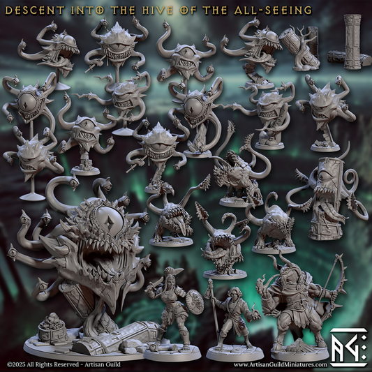 Descent Eye Stalkers Maw Stalkers Aberrations | Medium | Artisan Guild | D&D DnD Pathfinder Miniature