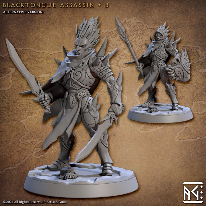 Assassin Rogue Stealth Precision Blades | Medium | Artisan Guild | D&D DnD Pathfinder Miniature