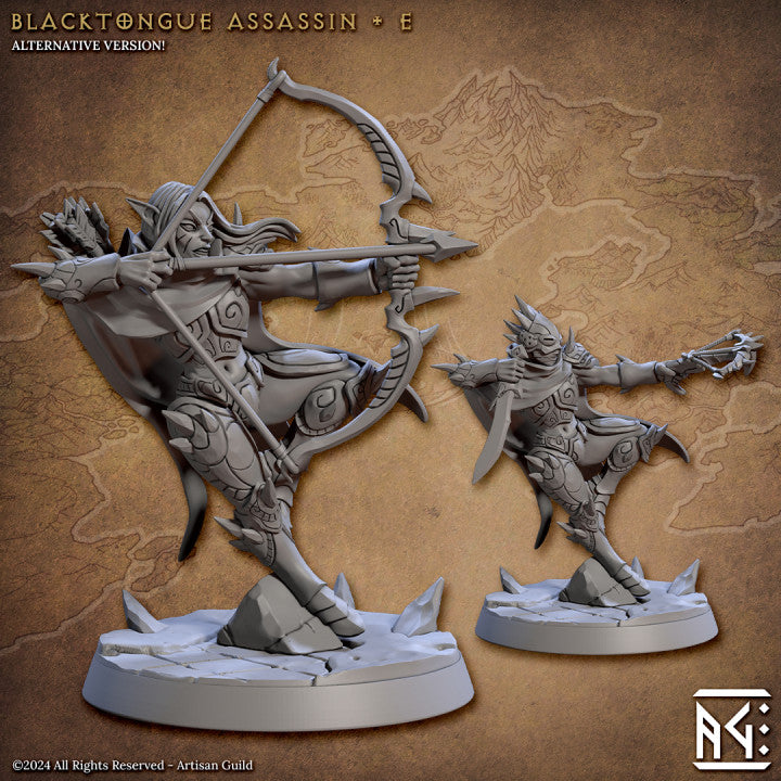 Elf Rogue Assassin Stealth | Medium | Artisan Guild | D&D DnD Pathfinder Miniature