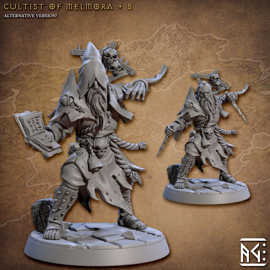 Cultist of Melmora - Hooded (25mm Base)
