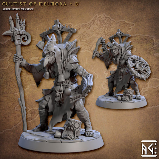 Cultist Sorcerer Hooded Spellcaster | Medium | Artisan Guild | D&D DnD Pathfinder Miniature