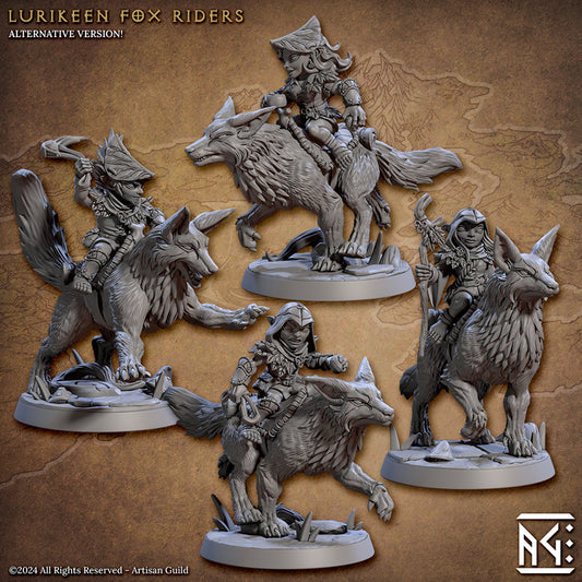 Mystic Fox Rider Beast Fey | Large | Artisan Guild | D&D DnD Pathfinder Miniature