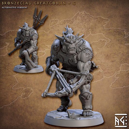 Bronzeclad Greatgoblin - Warrior (25mm Base)