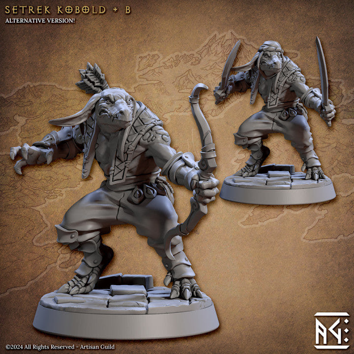 Kobold Fighter Rogue Trapsetter | Medium | Artisan Guild | D&D DnD Pathfinder Miniature
