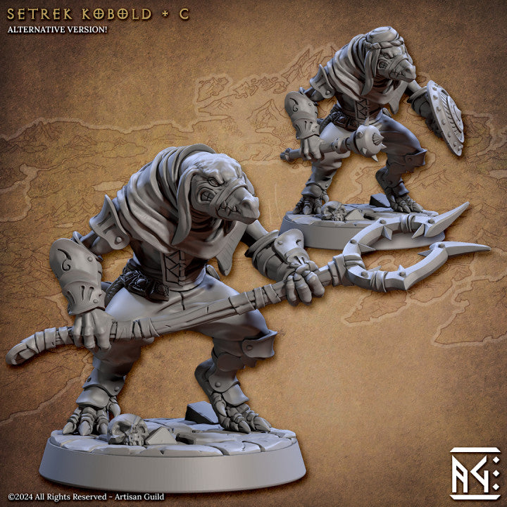 Kobold Guard Miniature Set | Medium | Artisan Guild | D&D DnD Pathfinder Miniature