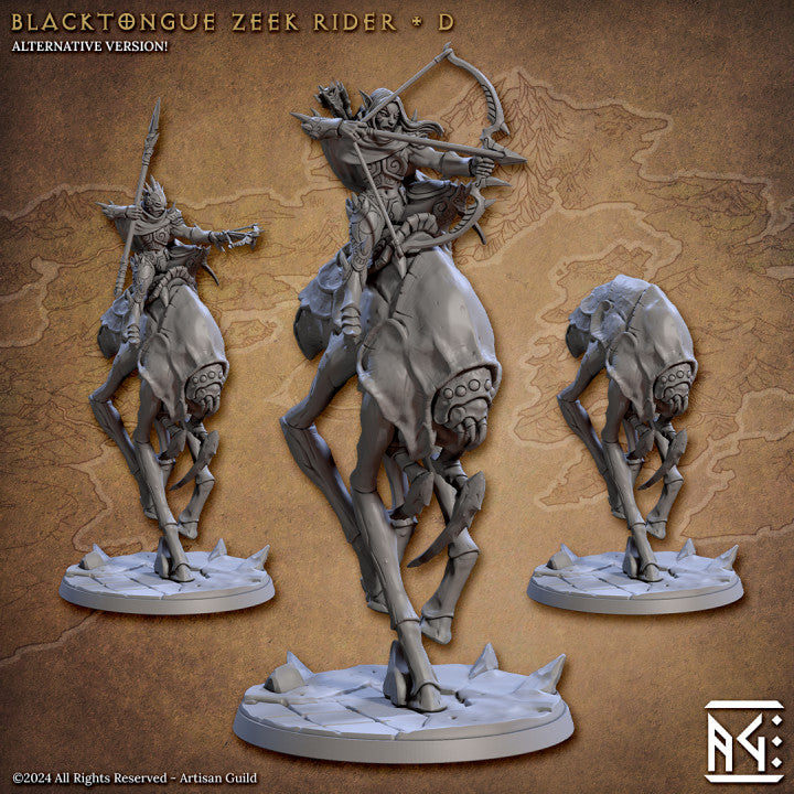 Zeek Rider Cavalry Assassin Beast | Large | Artisan Guild | D&D DnD Pathfinder Miniature