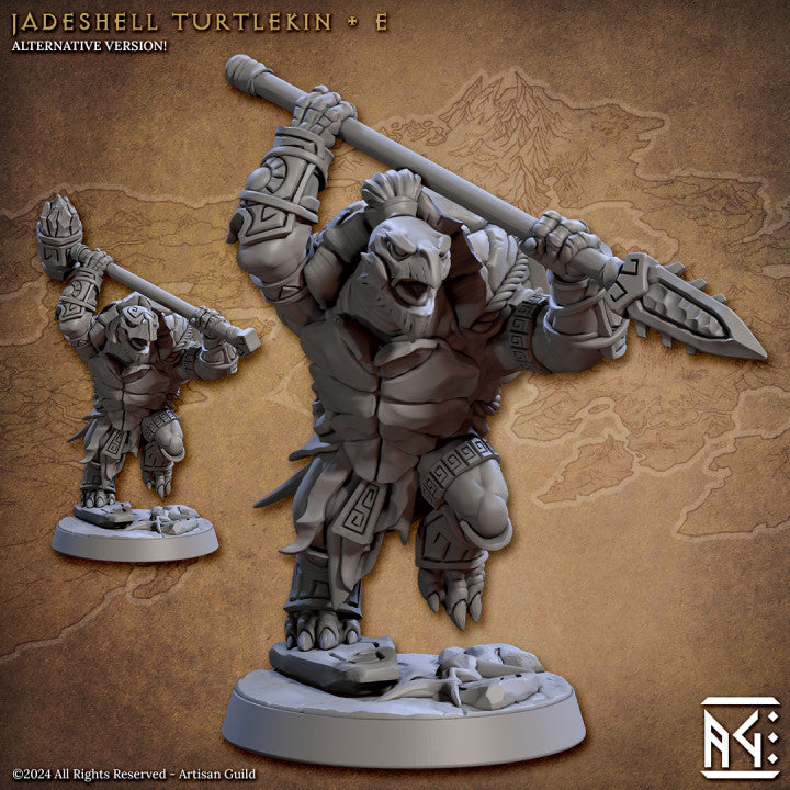 Turtlekin Warrior Humanoids Monsters | Medium | Artisan Guild | D&D DnD Pathfinder Miniature