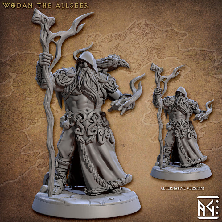 Norse Sage Spellcaster Wizard Human | Medium | Artisan Guild | D&D DnD Pathfinder Miniature