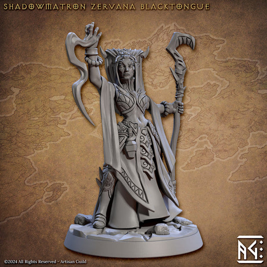 Elf Sorceress Necromancer Monsters | Medium | Artisan Guild | D&D DnD Pathfinder Miniature